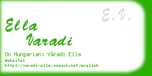 ella varadi business card